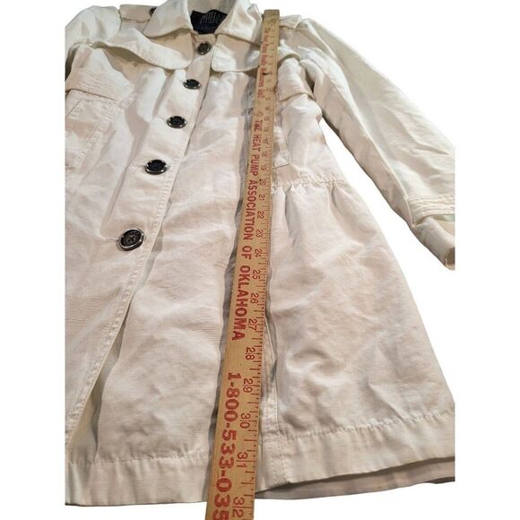 Millard Fillmore MF-13 Pea Coat Women Sz XS 4 Button Utility White Work Winter - Picture 4 of 9